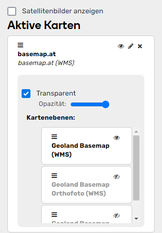 Öffnen Sie Maps-Kartenattribute