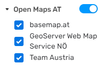 Öffnen Sie die Maps-Layer-Menü